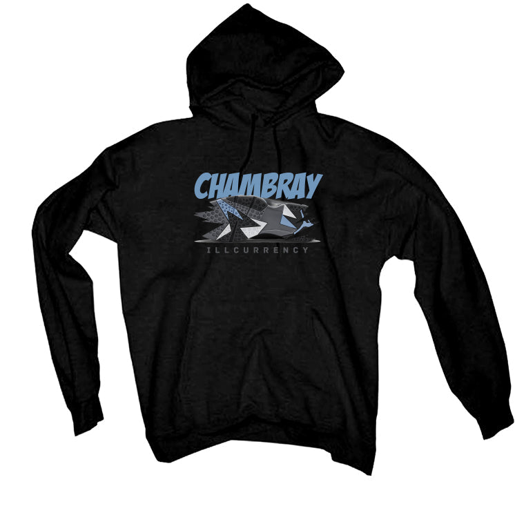 Air Jordan 7 “Chambray” | illcurrency Black T-Shirt (Chambray)