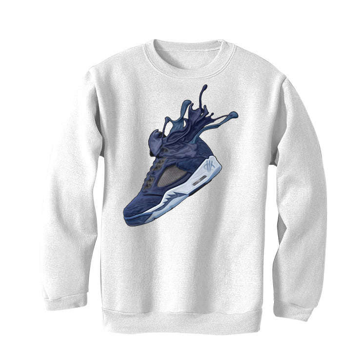 Air Jordan 5 “Georgetown” | illcurrency White T-Shirt product image 4