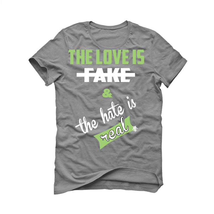 Air Jordan 5 Green Bean Grey T-Shirt (Love is Fake) product image 2