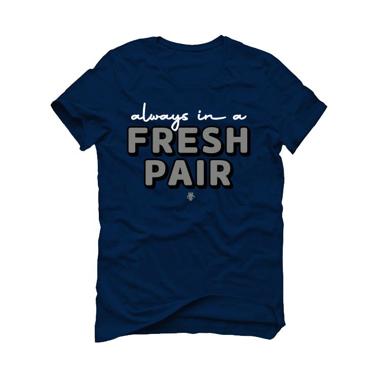Air Jordan 5 “Georgetown” | illcurrency Navy Blue T-Shirt product image 2