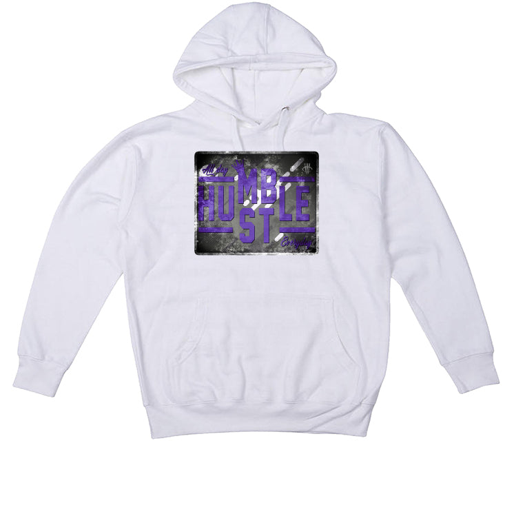Air Jordan 3 Dark Iris - White T-Shirt (ALWAYS HUSTLE)