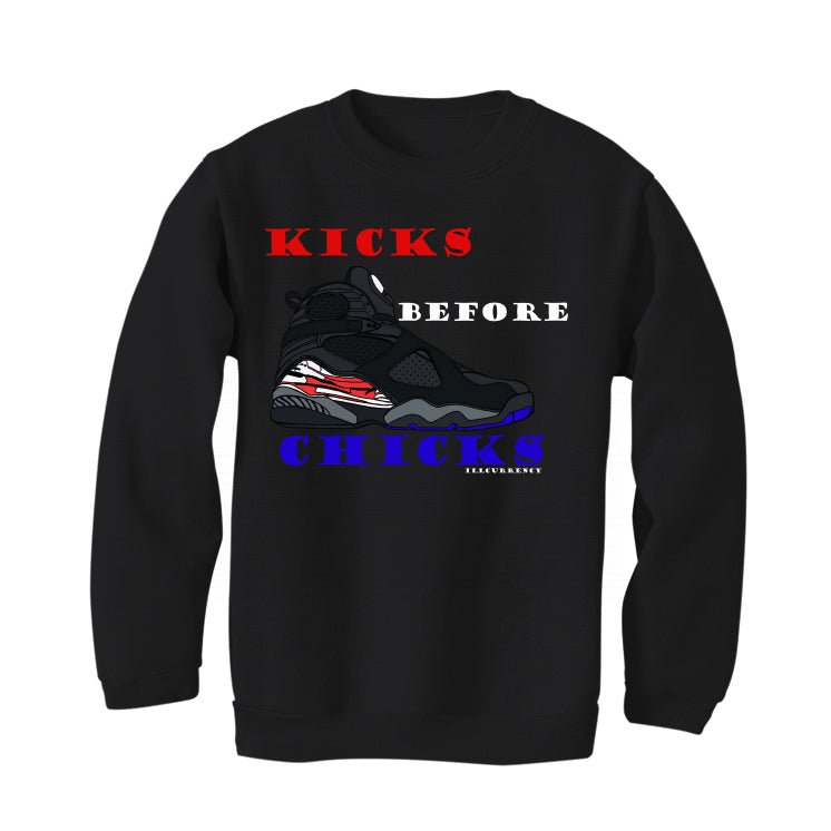 Air Jordan 8 “Playoffs” | illcurrency Black T-Shirt (KICKS product image 4