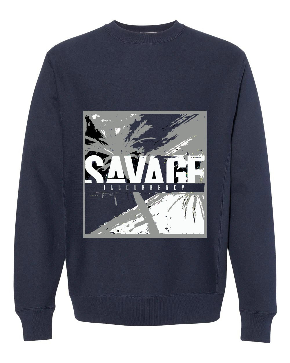 AIR JORDAN 3 “WHITE NAVY”| ILLCURRENCY Blue T-Shirt (SAVAGE) product image 4