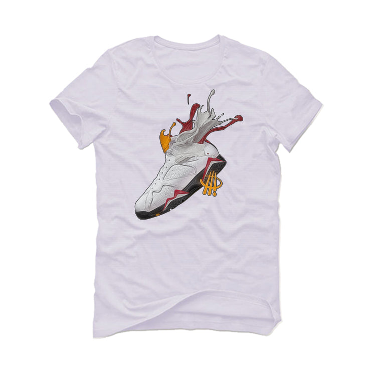 Air Jordan 7 “Cardinal” White T-Shirt (SPLASH)