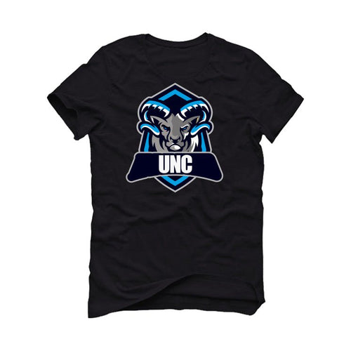 Air Jordan 1 "UNC Toe" | illcurrency Black T-Shirt (RAMMED product image 2