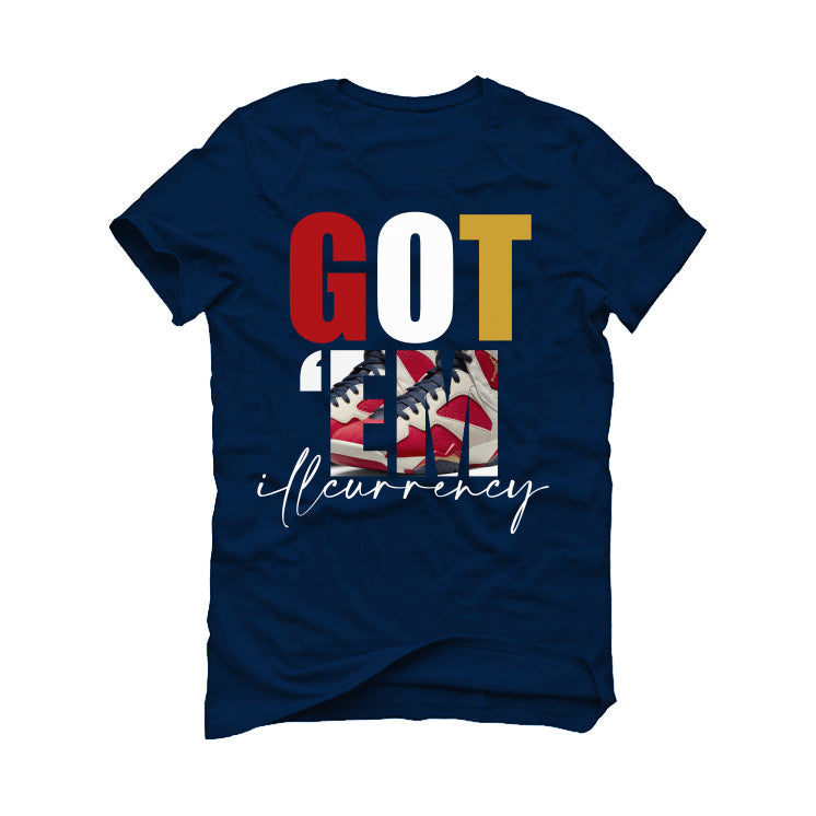 Trophy Room x Air Jordan 7 Navy Blue T-Shirt (Got Em) product image 2