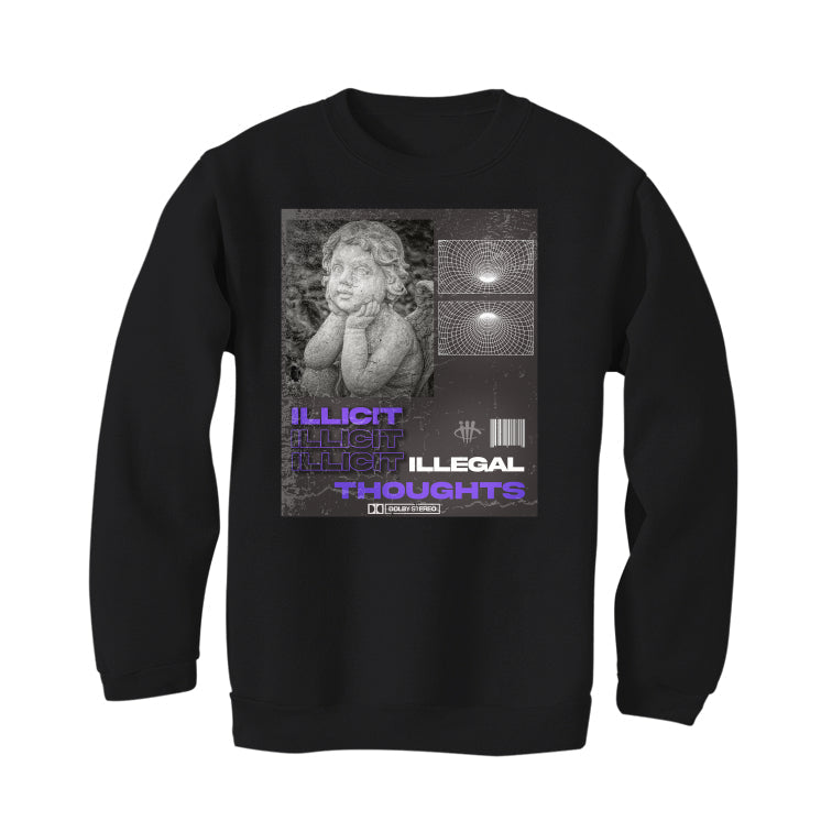 Air Jordan 5 “Concord”| illcurrency Black T-Shirt (ILLICIT THOUGHT)