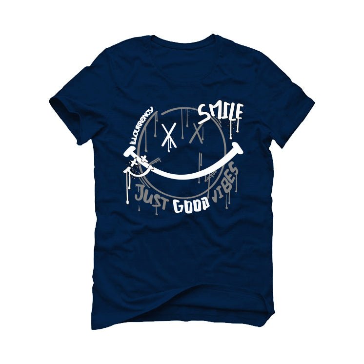 Air Jordan 5 “Georgetown” | illcurrency Navy Blue T-Shirt product image 2
