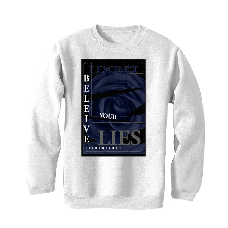 Air Jordan 11 WMNS “Midnight Navy” White T-Shirt (I DON'T BELIEVE YOUR LIES)