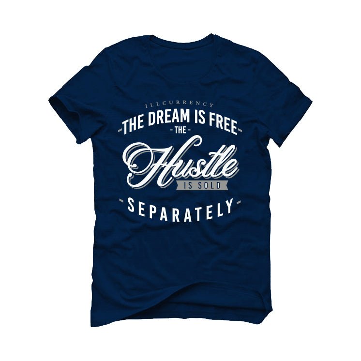 AIR JORDAN 3 “WHITE NAVY”| ILLCURRENCY Blue T-Shirt (The product image 2