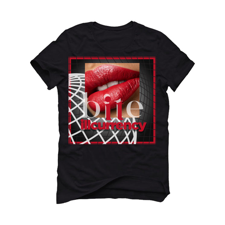 Air Jordan 9 “Fire Red” Black T-Shirt (BITE IT) product image 2