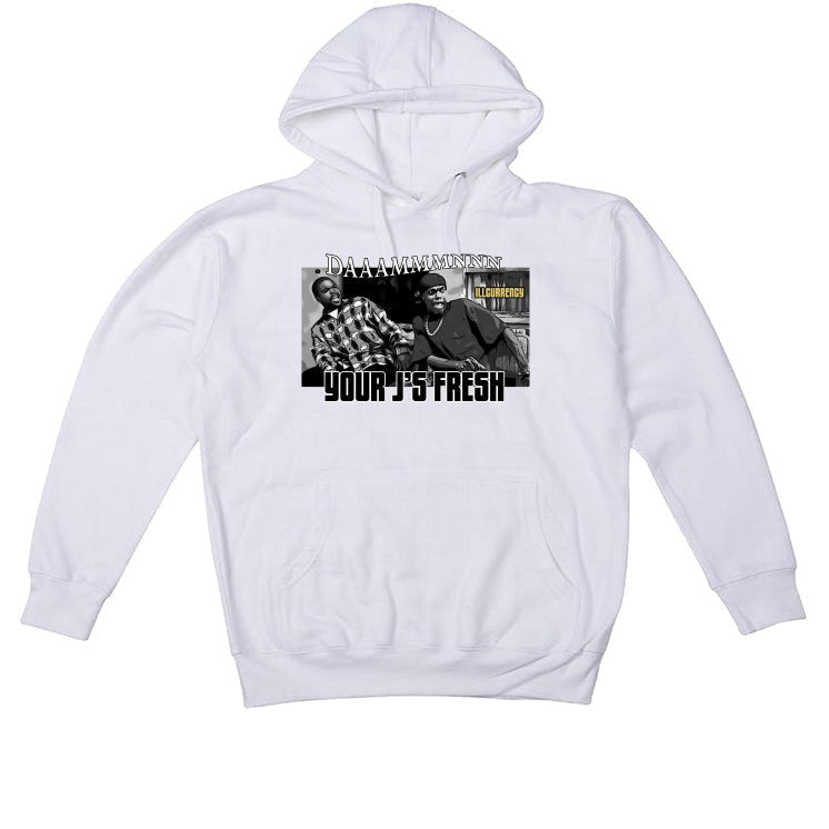 Air Jordan 11 Gratitude | ILLCURRENCY White T-Shirt (Damn) product image 3