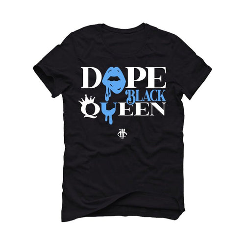 Air Jordan 1 "UNC Toe" Black T-Shirt (Dope Black Queen)