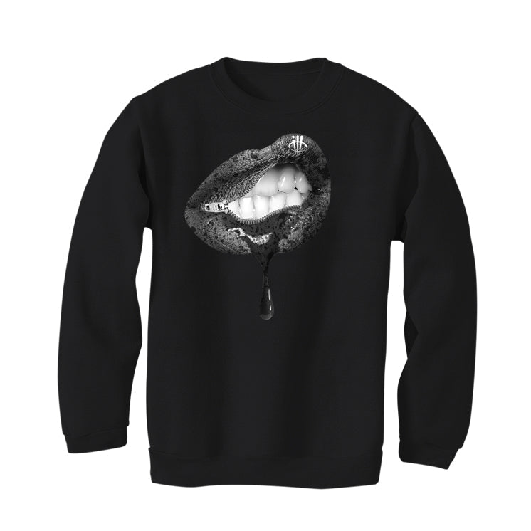 Air Jordan 1 KO Greyscale Black T-Shirt (LIPS UNSEALED) product image 4
