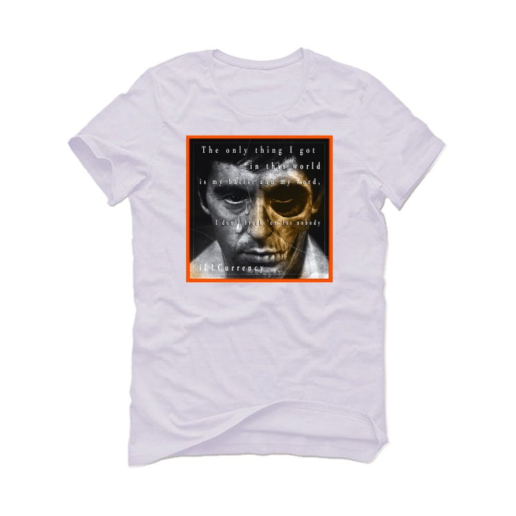 Air Jordan 12 Brilliant Orange - White T-Shirt (ONLY THING I GOT)