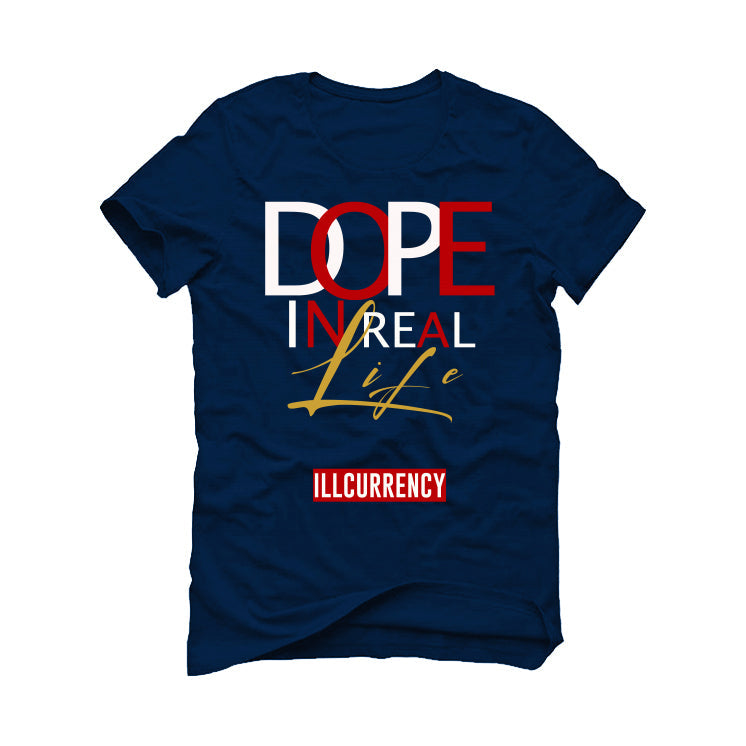 Trophy Room x Air Jordan 7 Navy Blue T-Shirt (DOPE) product image 2