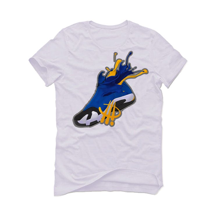 AIR JORDAN 14 LANEY |ILLCURRENCY White T-Shirt (SPLASH) product image 2