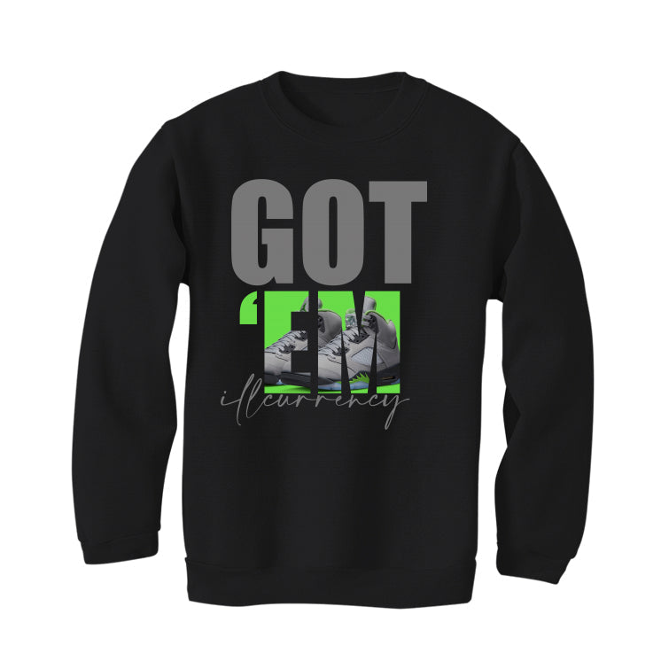 Air Jordan 5 Green Bean Black T-Shirt (Got Em) product image 4