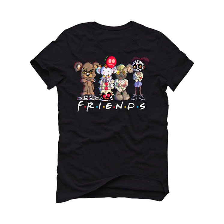 Halloween Collection 2017 Black T-Shirt (scary friends) product image 2