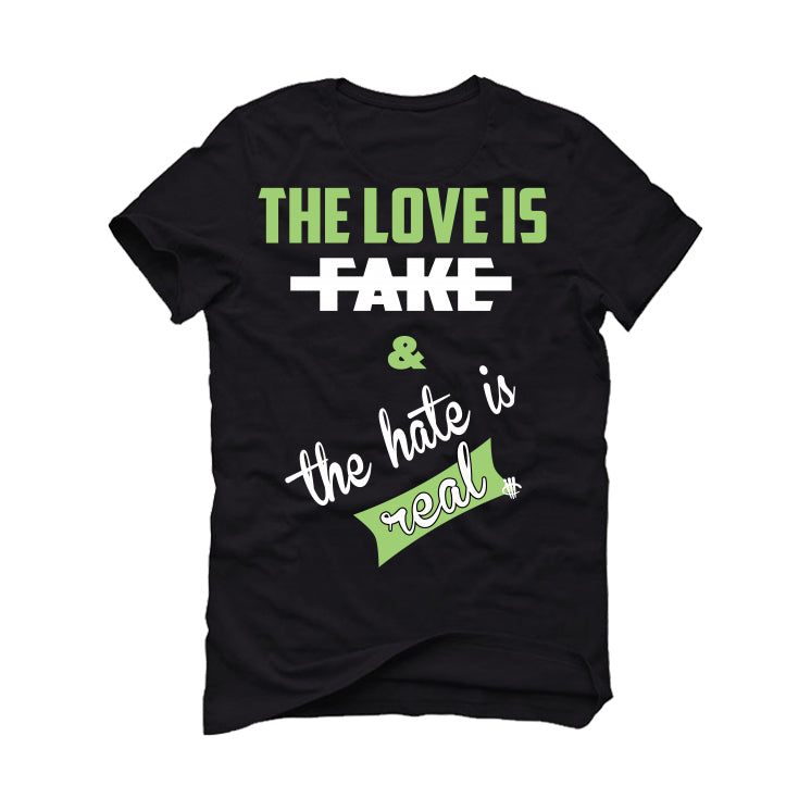 Air Jordan 5 Green Bean Black T-Shirt (Love is Fake) product image 2