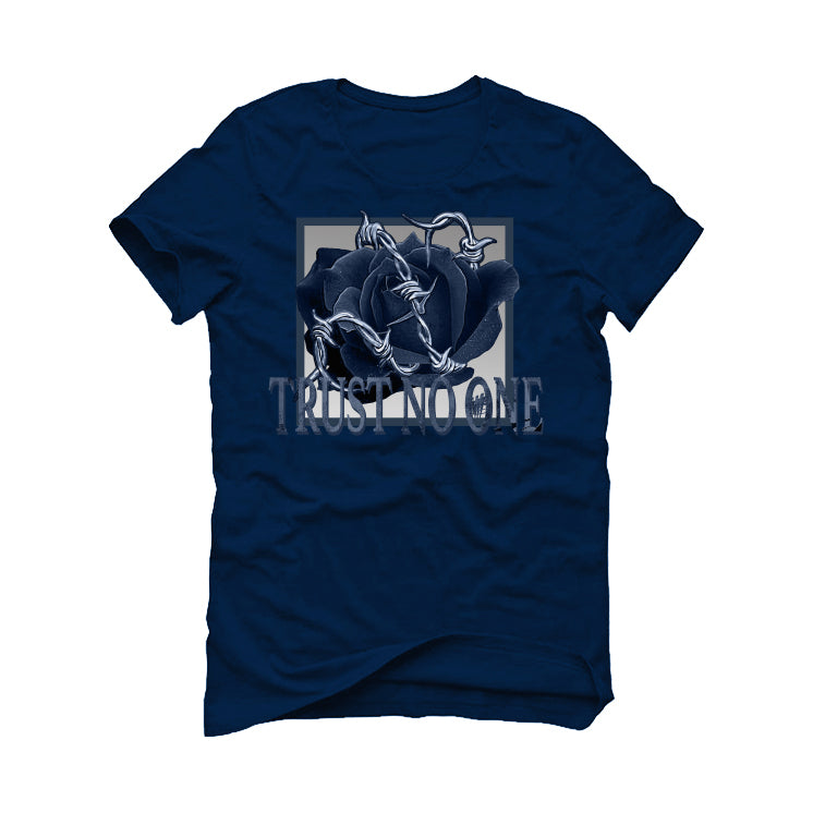 Air Jordan 13 "Brave Blue" 2022 | ILLCURRENCY Navy Blue T-Shirt (TRUST NO ONE)