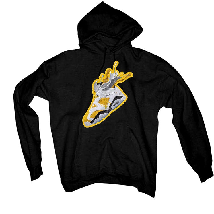 Air Jordan 6 Yellow Ochre | illcurrency Black T-Shirt product image 3