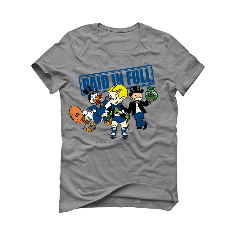 Air Jordan 1 High OG “True Blue” Grey T-Shirt (Paid in Full)