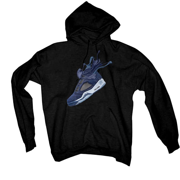 Air Jordan 5 “Georgetown” | illcurrency Black T-Shirt product image 3