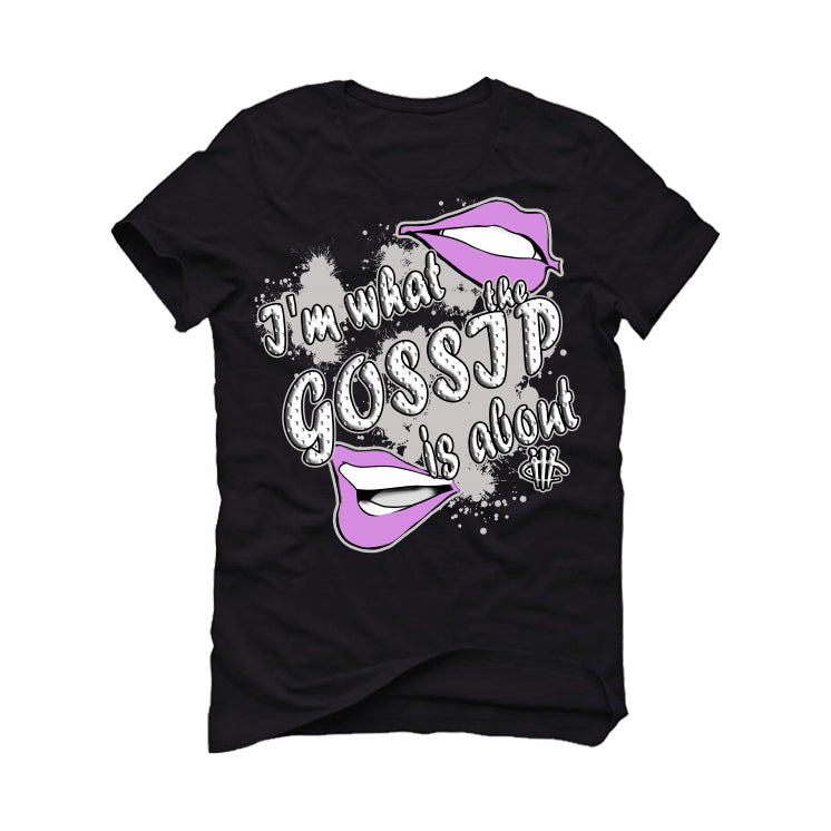 Air Jordan 7 GS “Barely Grape” Black T-Shirt (Gossip)