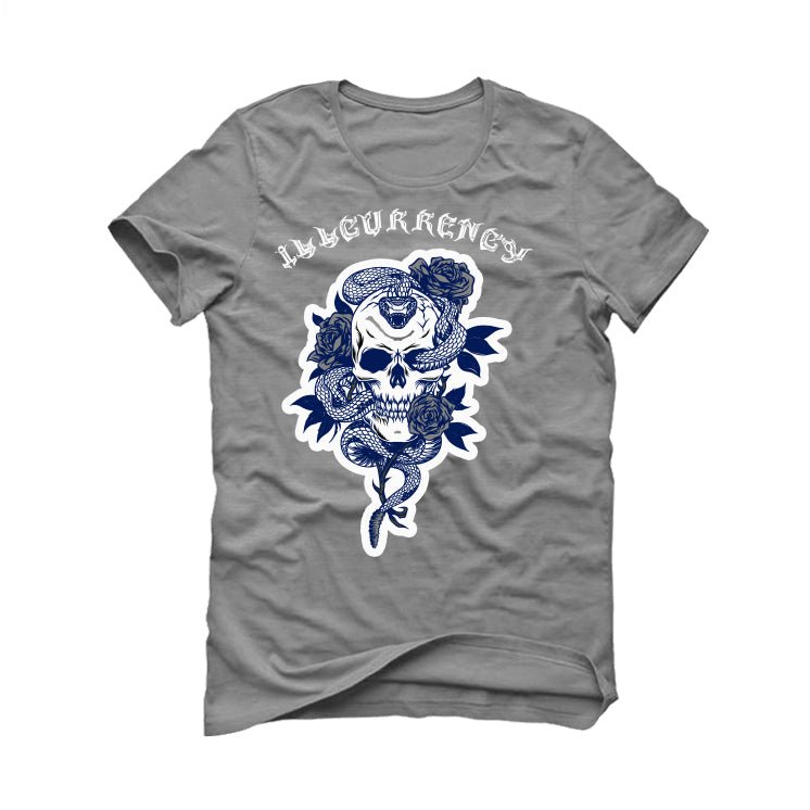 AIR JORDAN 3 “WHITE NAVY”| ILLCURRENCY Grey T-Shirt product image 2