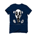 Air Jordan 4 “Midnight Navy” Navy Blue T-Shirt (Scream Teddy)