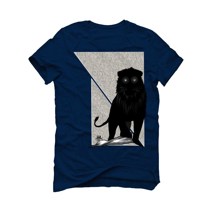 Air Jordan 5 “Georgetown” | illcurrency Navy Blue T-Shirt product image 2