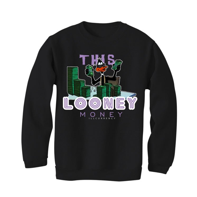 Air Jordan 7 GS “Barely Grape” Black T-Shirt (Looney Money)