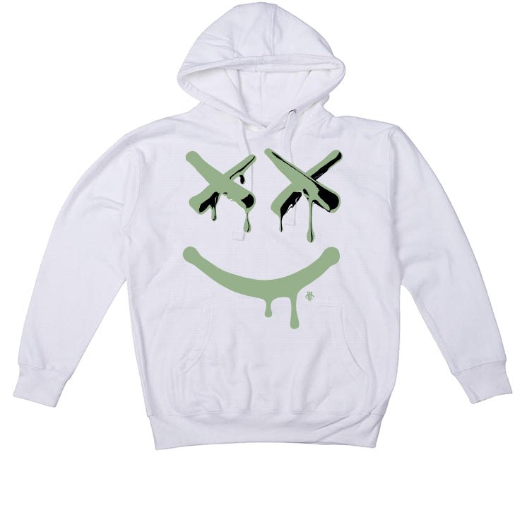 Air Jordan 4 Seafoam aka “Oil Green” - White T-Shirt (Happy Drip)