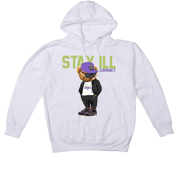 Air Jordan 4 “Canyon Purple” White T-Shirt (Stay ill Bear)