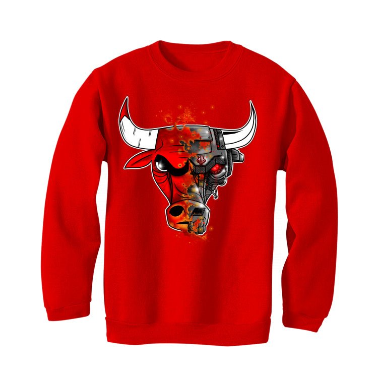 Air Jordan 1 Satin Bred Red BULLS Shirt