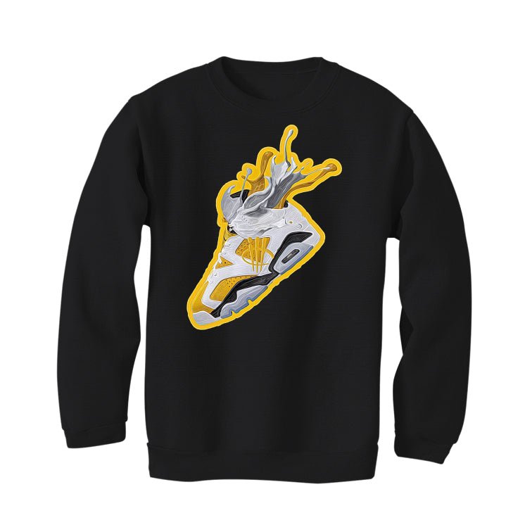 Air Jordan 6 Yellow Ochre | illcurrency Black T-Shirt product image 4