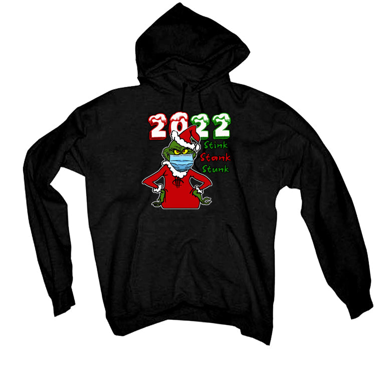 CHRISTMAS UGLY SWEATERS Black T-Shirt (Stink Stank Stunk) product image 3