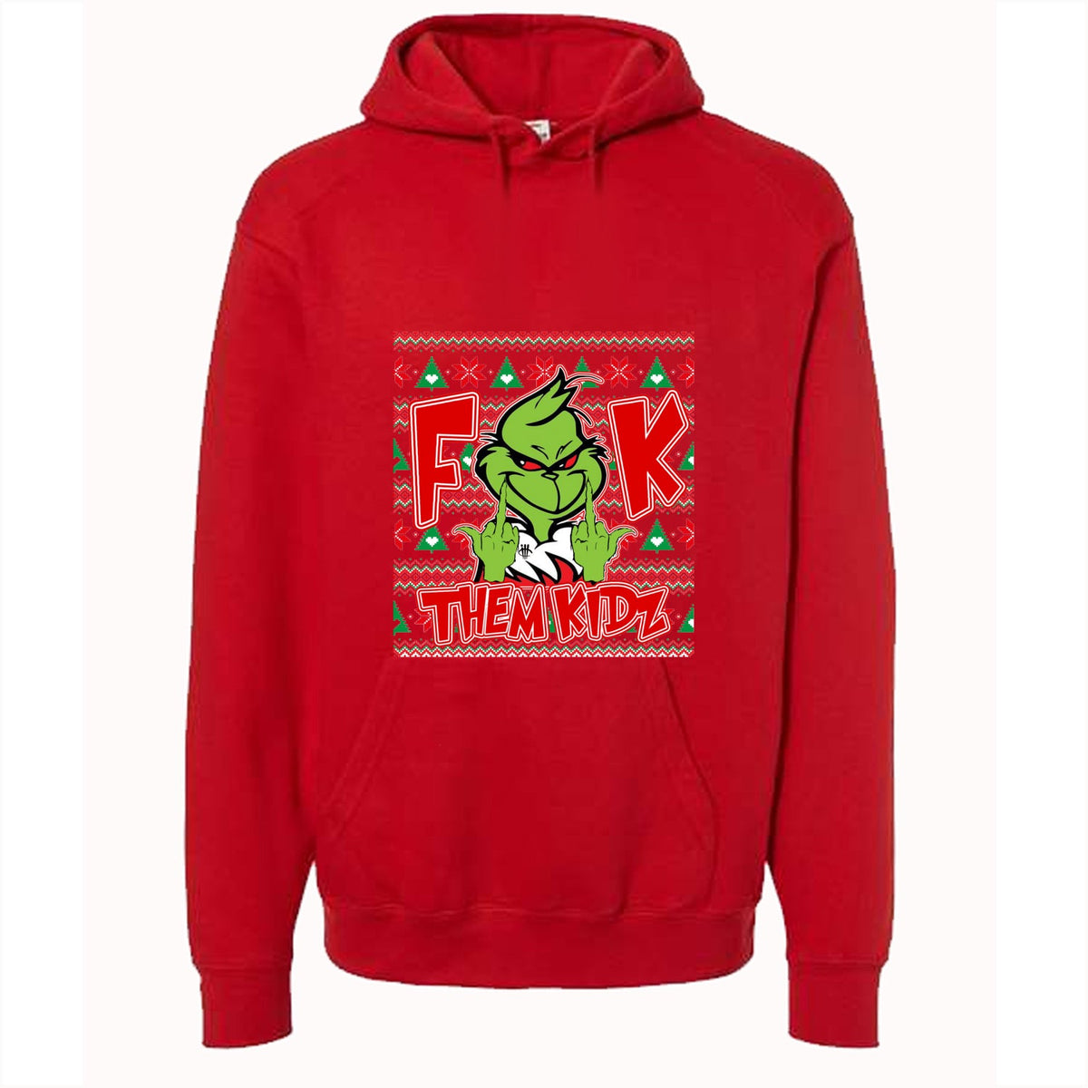 CHRISTMAS UGLY SWEATERS Red T-Shirt (Fck Them Kidz) product image 3