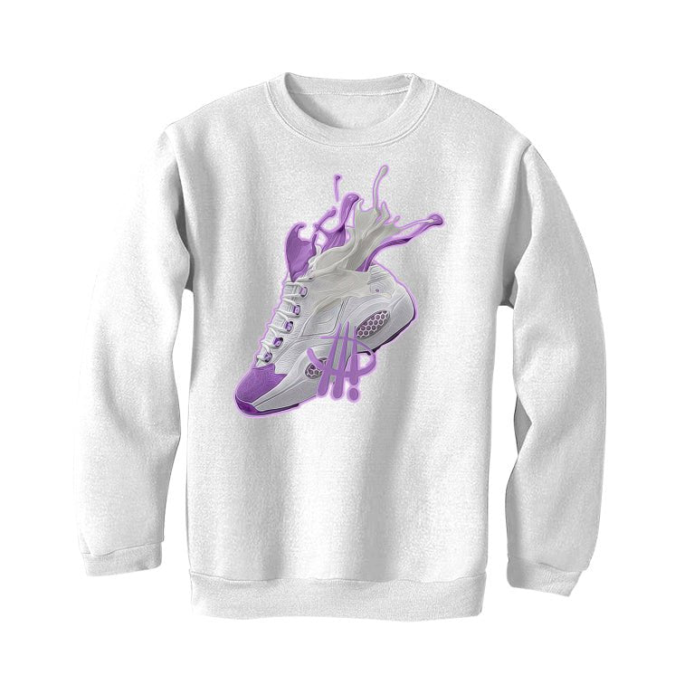Reebok Question Mid “Grape Toe”| ILLCURRENCY White T-Shirt product image 4