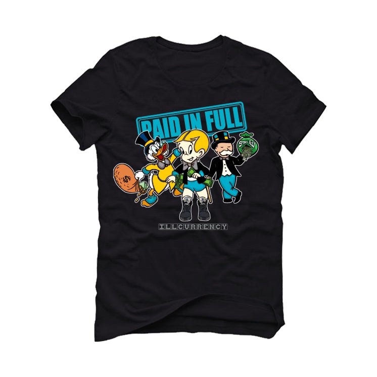 Air Jordan 5 Aqua - Black T-Shirt (Paid in Full)