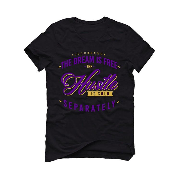 Air Jordan 12 Field Purple - Black T-Shirt (The dream is free)