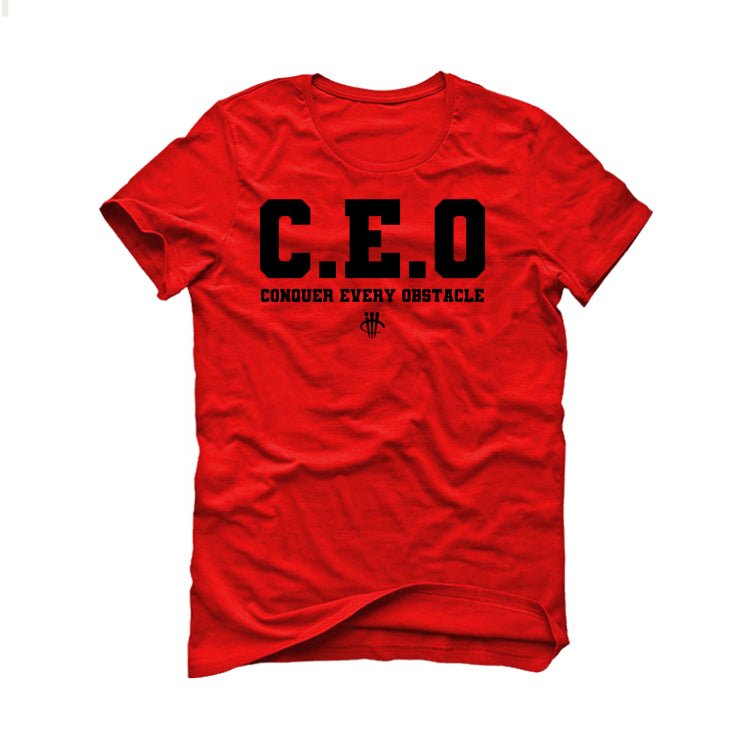 Air Jordan 14 “Black/White” | illcurrency Red T-Shirt (CEO) product image 2