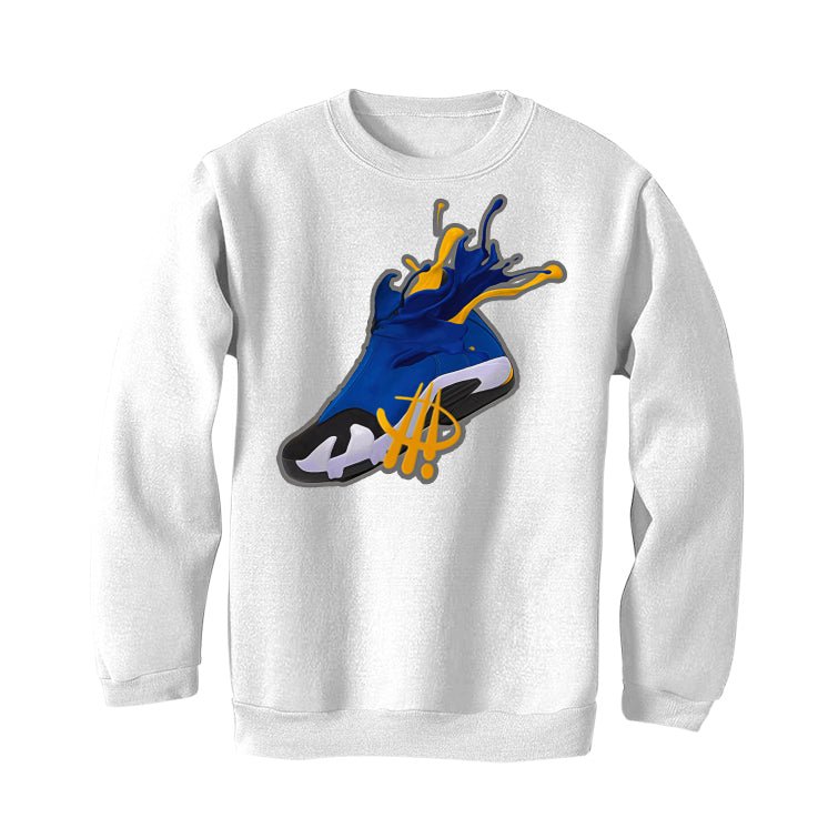 AIR JORDAN 14 LANEY |ILLCURRENCY White T-Shirt (SPLASH) product image 4