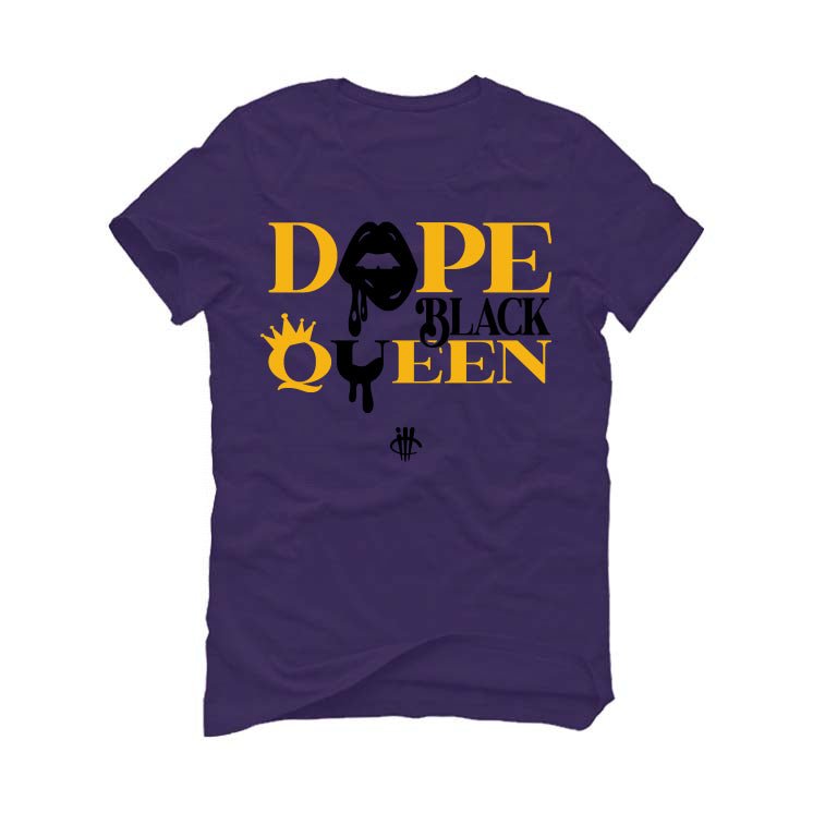 Air Jordan 12 Field Purple - Purple T-Shirt (Dope Black Queen)