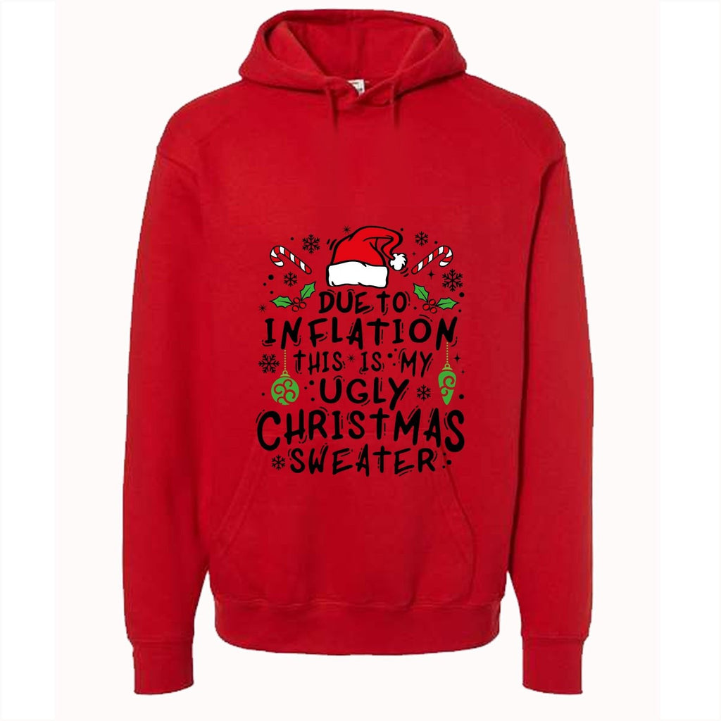 CHRISTMAS UGLY SWEATERS Red T-Shirt Inflation) product image 4