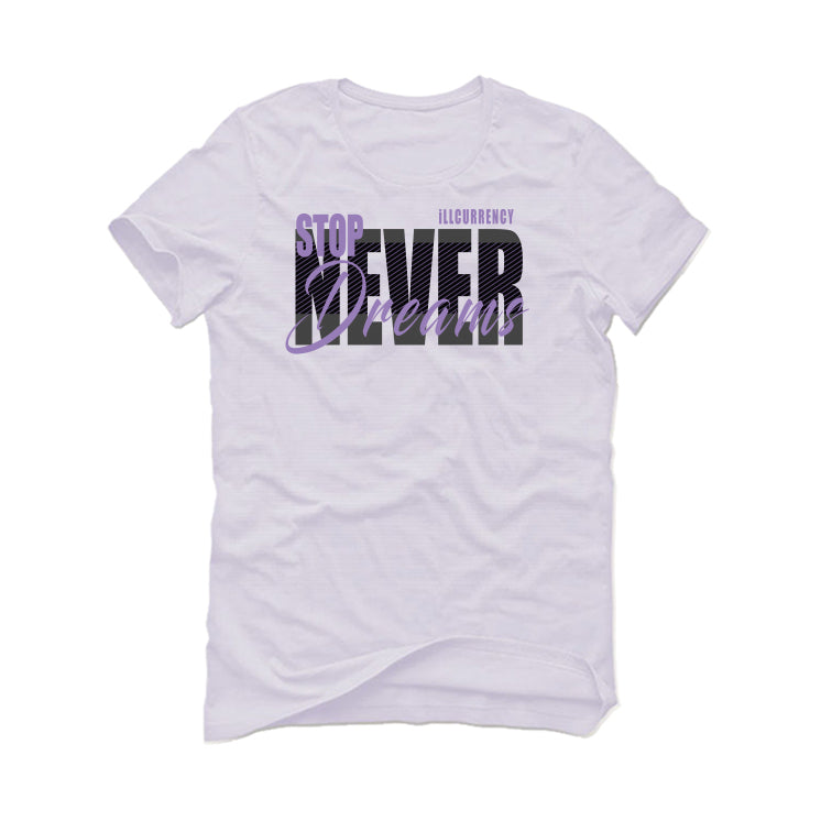 Air Jordan 11 Low "Pure Violet" | illcurrency White T-Shirt (NEVER STOP)