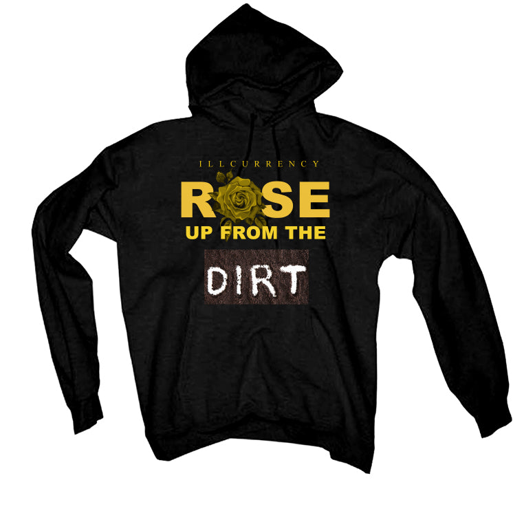 Air Jordan 12 “Black Taxi” Black T-Shirt (Rose up from the dirt)