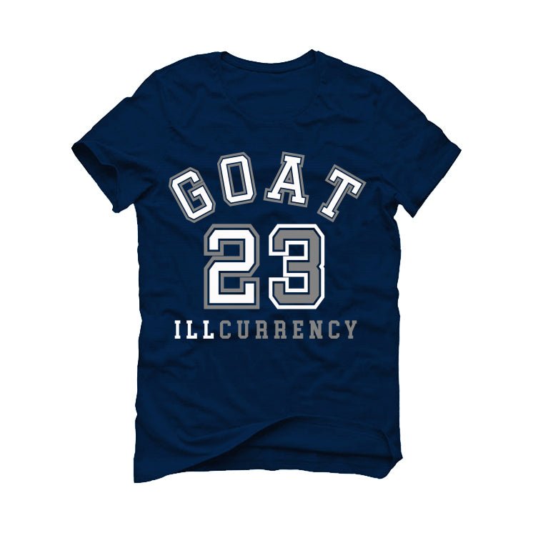 Air Jordan 5 “Georgetown” | illcurrency Navy Blue T-Shirt product image 2