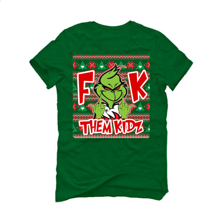 CHRISTMAS UGLY SWEATERS Pine Green T-Shirt (Fck Them Kidz) product image 2